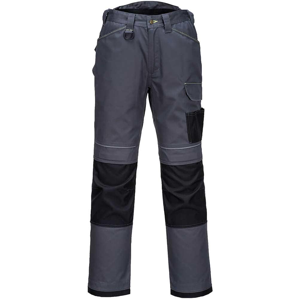 Portwest PW3 Mens Urban Work Trousers Grey / Black 30" 31"