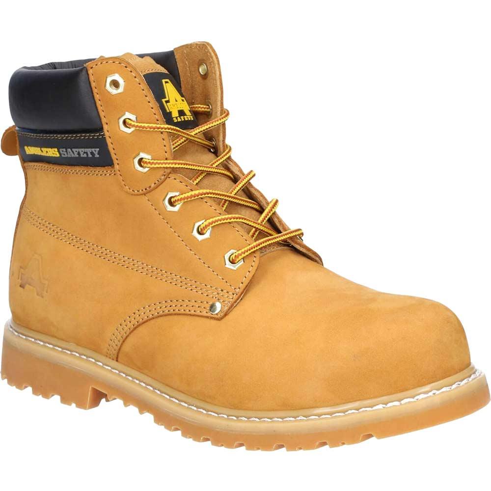 Amblers Mens Safety FS7 Goodyear Welted Safety Boots Honey Size 4