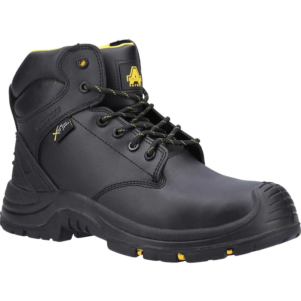 Amblers Safety AS303C Wrekin Lace Up Metal Free Metatarsal Waterproof Boot Black Size 5