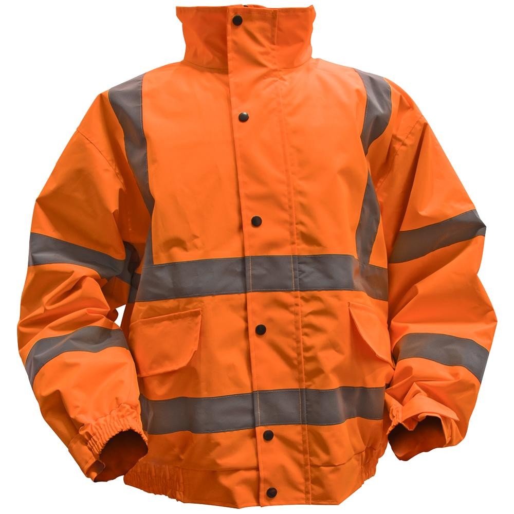 Sealey Quilted Lining Hi Vis Jacket Orange XL