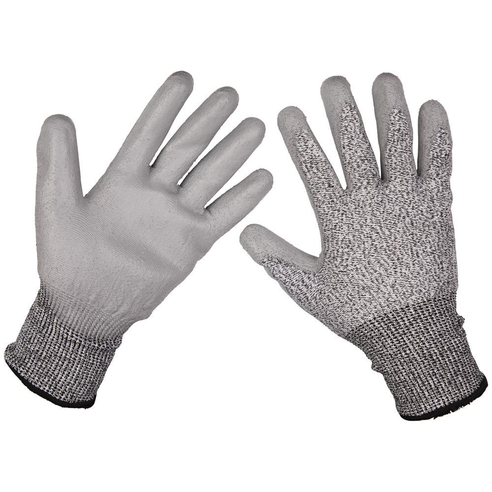 Sealey Cut Level C Anti Cut Gloves Grey L Pack of 1