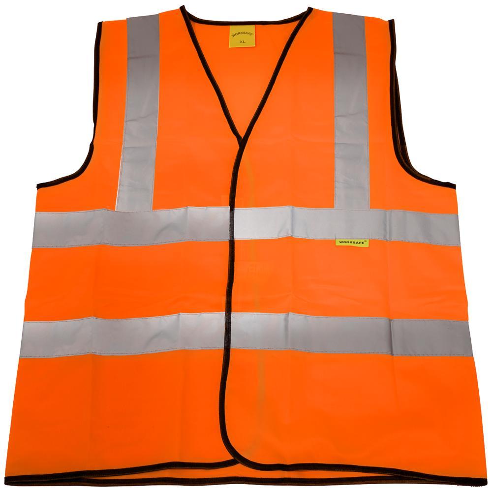 Sealey WorkSafe Hi Vis Waistcoat Orange 2XL